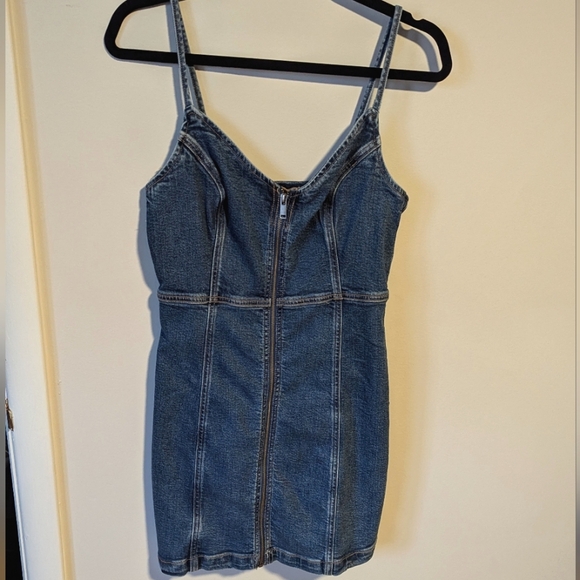 AE Denim Zip Dress - Picture 1 of 5